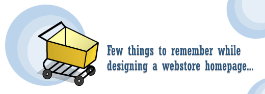Few things to remember while designing a webstore front page