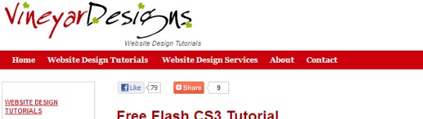 Free Flash CS3 Tutorial