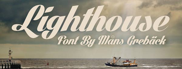 lighthouse free font